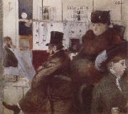 In the  Cafe Jean-Louis Forain